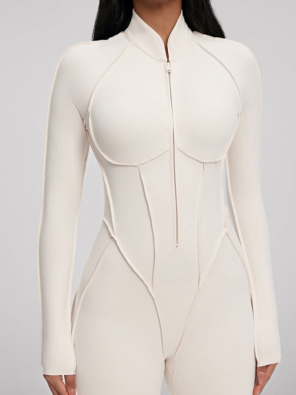 NORELLA | Jumpsuit with Zip Closure and Stitched Details