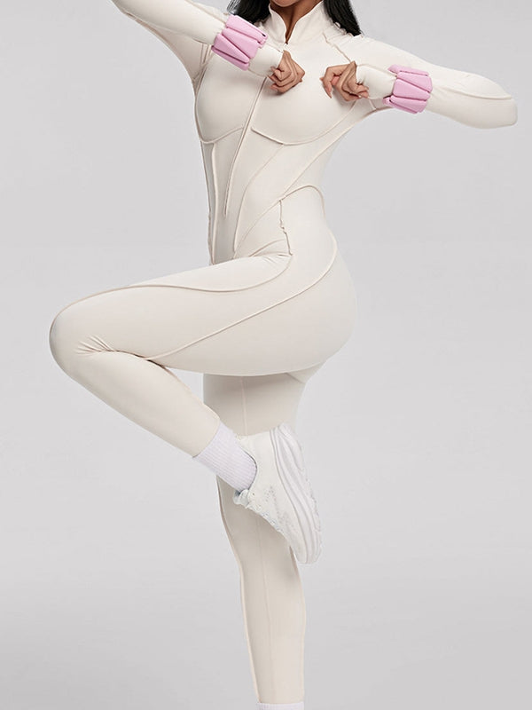 NORELLA | Jumpsuit with Zip Closure and Stitched Details