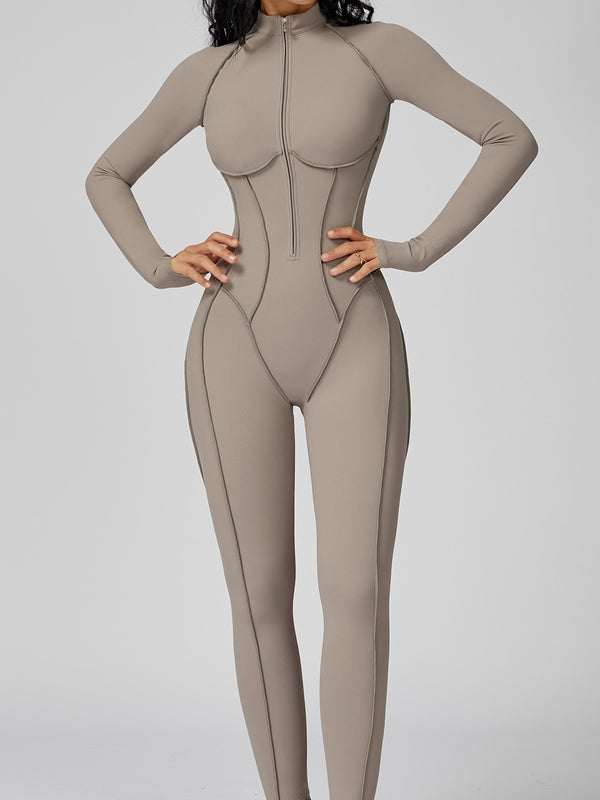 NORELLA | Jumpsuit with Zip Closure and Stitched Details