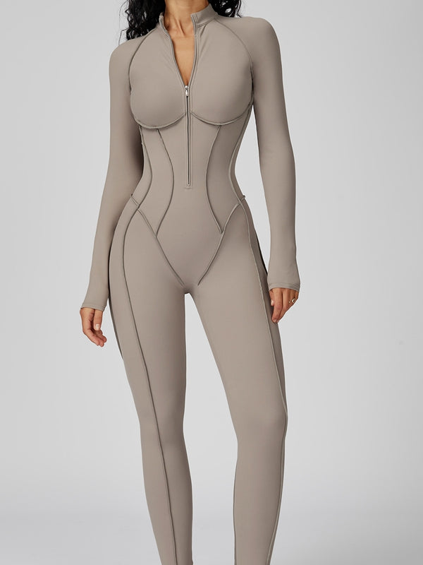 NORELLA | Jumpsuit with Zip Closure and Stitched Details