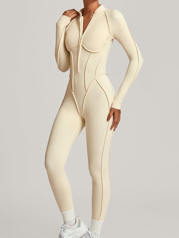 NORELLA | Jumpsuit with Zip Closure and Stitched Details