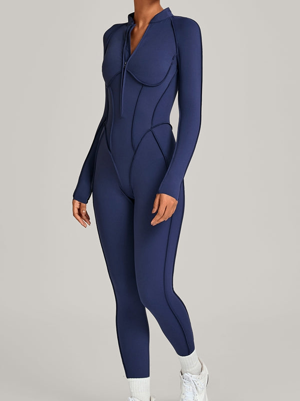 NORELLA | Jumpsuit with Zip Closure and Stitched Details